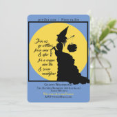 legant heks Victoriaans halloween Partij Kaart (Staand voorkant)