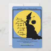 legant heks Victoriaans halloween Partij Kaart (Voorkant)