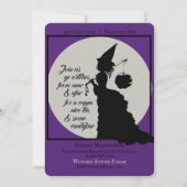  legant heks Victoriaans halloween Partij Kaart (Voorkant)