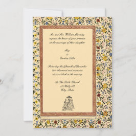  legant Indische Floral Wedding Kaart