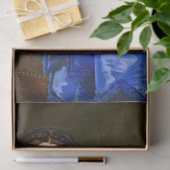  legant Lady in Blue Dress-ontkoppeling Tissuepapier (Geschenk)