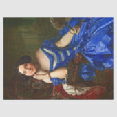 legant Lady in Blue Dress-ontkoppeling Tissuepapier (Voorkant)