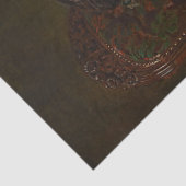 legant Lady in Blue Green Dress-ontkoppeling Tissuepapier (Detail)