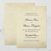  legant niet-fotoofficieel huwelijk save the date (Voorkant / Achterkant)