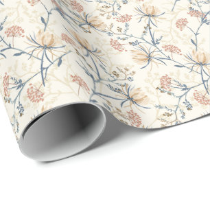 Legant Oriental Bloom – Bloempatroon Cadeaupapier