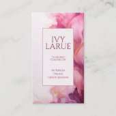 Legant Pink Marble Therapist Visitekaartje (Voorkant)