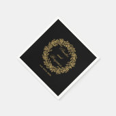 legant Vintage French Gold Floral Servet (Hoek)