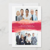 legant Waterverf Merry kerst Corporate Aankondiging (Voorkant)