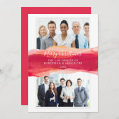 legant Waterverf Merry kerst Corporate Aankondiging (Voorkant / Achterkant)