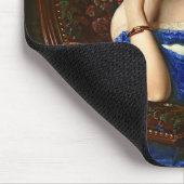  legante dame in blauw dress muismat (Hoek)