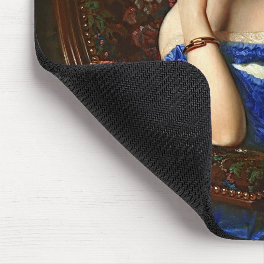  legante dame in blauw dress muismat (Hoek)