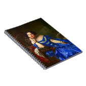  legante dame in blauw dress notitieboek (Rechterzijde)