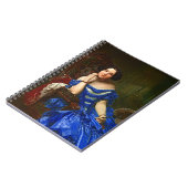  legante dame in blauw dress notitieboek (Linkerzijde)