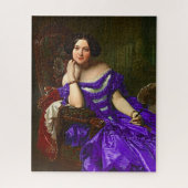  legante dame in blauw Violet Dress Legpuzzel (Verticaal)
