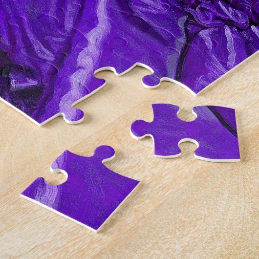  legante dame in blauw Violet Dress Legpuzzel (Zijkant)