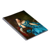 legante dame in blauwe groene dress notitieboek (Rechterzijde)