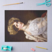 legante dame in witte parels ontkoppelen tissuepapier (Craft)