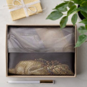 legante dame in witte parels ontkoppelen tissuepapier (Geschenk)