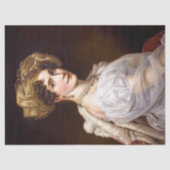  legante dame in witte parels ontkoppelen tissuepapier (Voorkant)