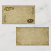 legante en artistieke vogels en nestelijk Visiteka Visitekaartje (Voorkant / Achterkant)