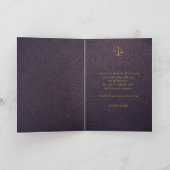 Legante foto van het afstuderen bedankkaart (Binnen)