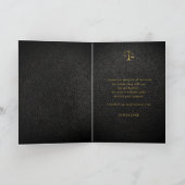 Legante foto van het afstuderen bedankkaart (Binnen)