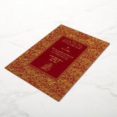  legante Indiase Folie bruiloft Uitnodiging (Gedraaid)