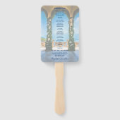 legante kerken van het Italiaanse Romantische Como Handwaaier (Achterkant)