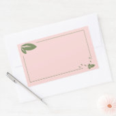 Legante leafy rechthoek sticker (Envelop)