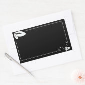 Legante leafy rechthoek sticker (Envelop)