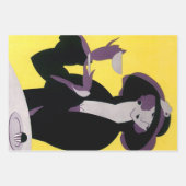  legante vrouw Drink middag Tea Party Inpakpapier Vel (Voorkant 3)