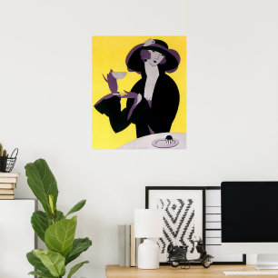 legante vrouw Drink middag Tea Party Poster