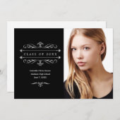 legantieklasse van 20XX | Zwart Aankondiging (Voorkant / Achterkant)