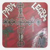 Legba veve voodoo stickers (Voorkant)