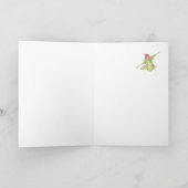 Lege 100e verjaardag Cherry Blossom & Hummingbird Kaart (Binnen)