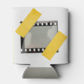 Lege 35mm film lijst, gele strips. blikjeskoeler (Achterkant)