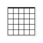 Lege 6-snarige gitaar akkoorddoos rubberstempel (Afrduk)