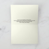 Lege aangepaste kruis sympathie dank u kaart (Binnen)