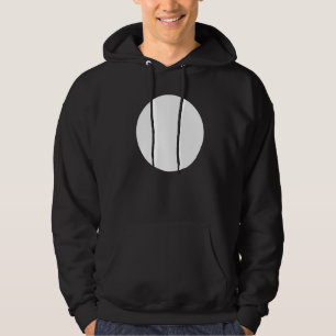 Lege Abstracte gedrukte witte cirkelgrafiek Hoodie