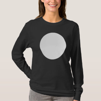 Lege Abstracte gedrukte witte cirkelgrafiek T-shirt