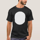 Lege Abstracte gedrukte witte cirkelgrafiek T-shirt (Voorkant)