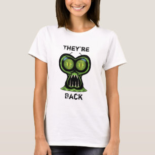 Lege Alien-vrouwen: basis T-shirt