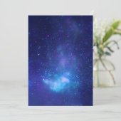 Lege Aqua Blauwe Hemellich Foto van het Galactisch Kaart (Staand voorkant)