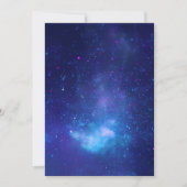 Lege Aqua Blauwe Hemelse Galactische Centrum Foto Kaart (Voorkant)