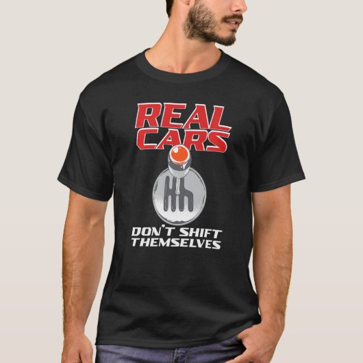 Lege auto's verschuiven zichzelf niet Motor Auto-o T-shirt (Voorkant)
