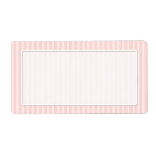 Lege Baby roze gestreepte verzendlabels Etiket