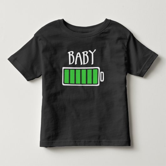 Lege Batterijen – Baby Kinder Shirts (Voorkant)