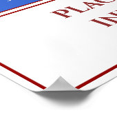 Lege bedrijfsetiket, voeg of geef tekst toe uit poster (Hoek)