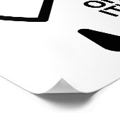 Lege beker van de Zorghoede Poster (Hoek)