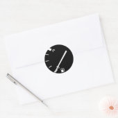 Lege benzinetank ronde sticker (Envelop)